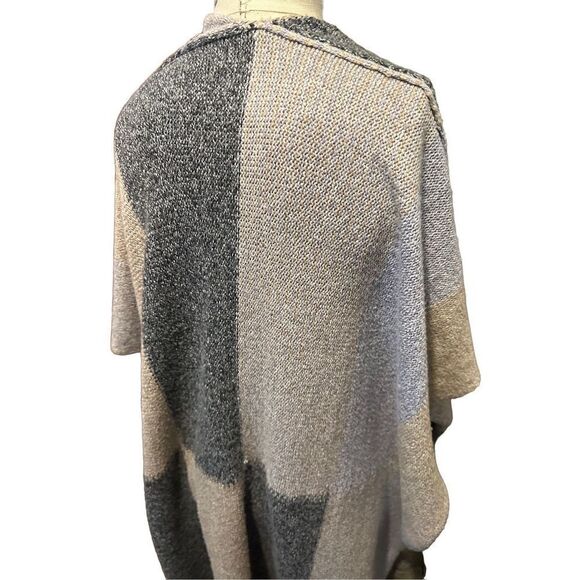 Kye Mi Women Gray Blue Sweater Kimono Cardigan oversized size Small - Picture 3 of 10